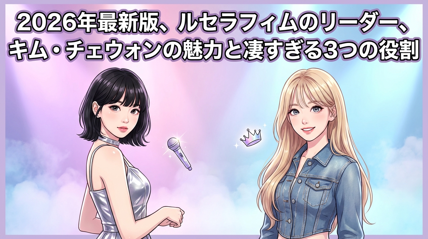 2026年最新版、ルセラフィムのリーダー、キム・チェウォンの魅力と凄すぎる3つの役割