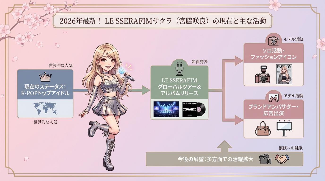 2026年最新!LE SSERAFIMサクラ(宮脇咲良)の現在と主な活動