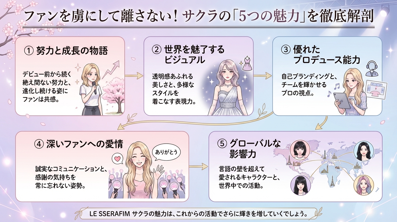 ファンを虜にして離さない!サクラの「5つの魅力」を徹底解剖