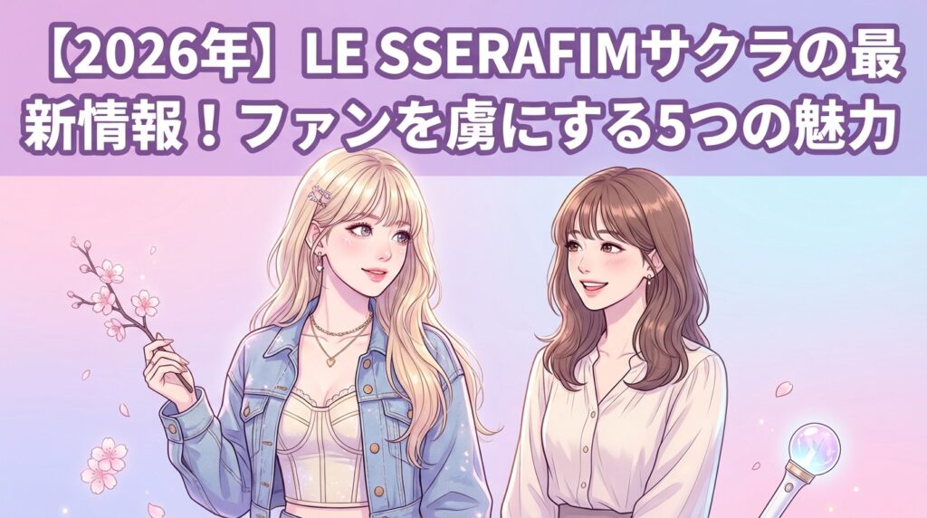 【2026年】LE SSERAFIMサクラの最新情報！ファンを虜にする5つの魅力