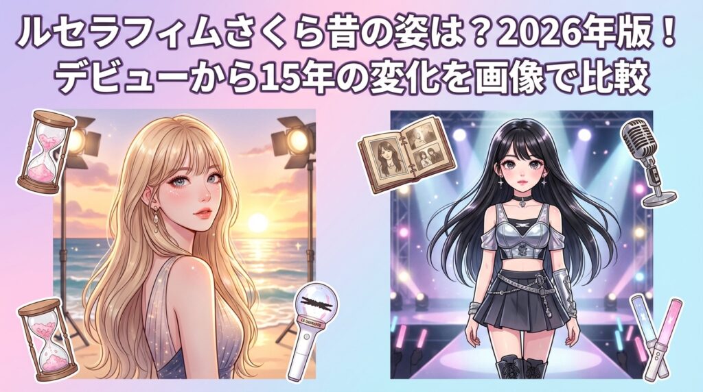 ルセラフィムさくら昔の姿は？2026年版！デビューから15年の変化を画像で比較