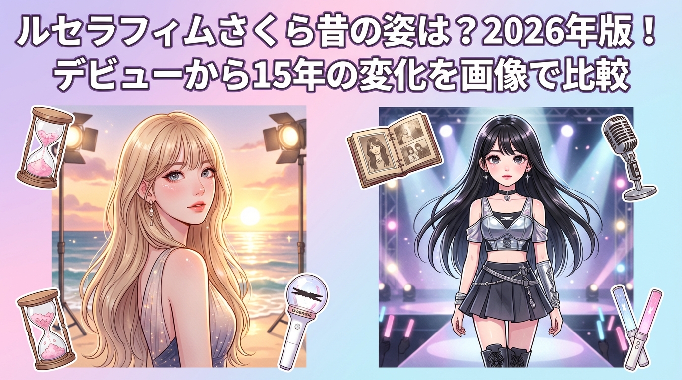 ルセラフィムさくら昔の姿は？2026年版！デビューから15年の変化を画像で比較