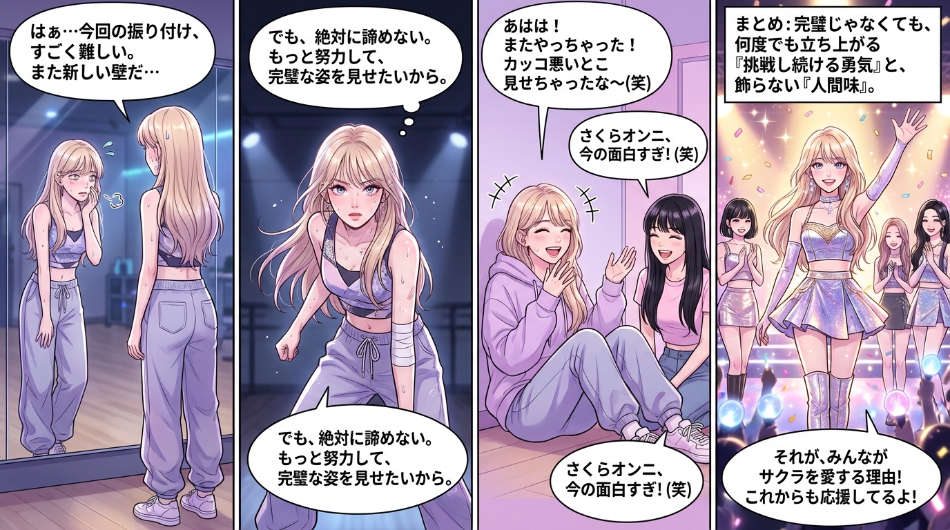 まとめ：ルセラフィムさくらの人気の理由は「挑戦し続ける勇気」と「人間味」にある