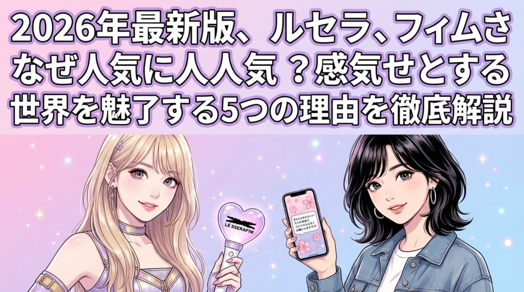 2026年最新版、ルセラフィムさくらはなぜ人気？世界を魅了する5つの理由を徹底解説