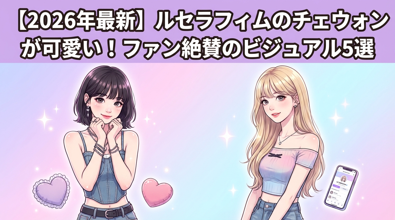 【2026年最新】ルセラフィムのチェウォンが可愛い！ファン絶賛のビジュアル5選