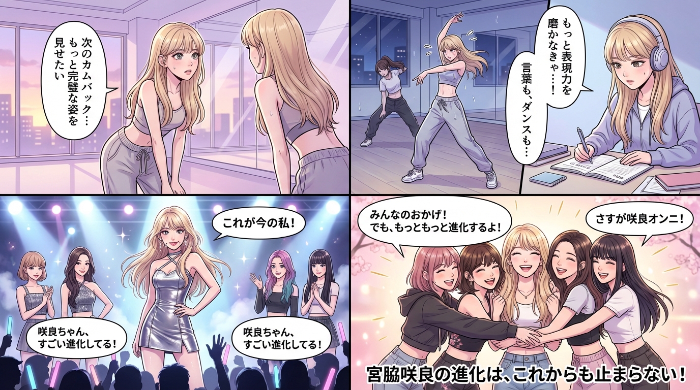 まとめ:ルセラフィム宮脇咲良の進化は止まらない