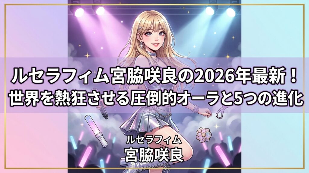 ルセラフィム宮脇咲良の2026年最新！世界を熱狂させる圧倒的オーラと5つの進化