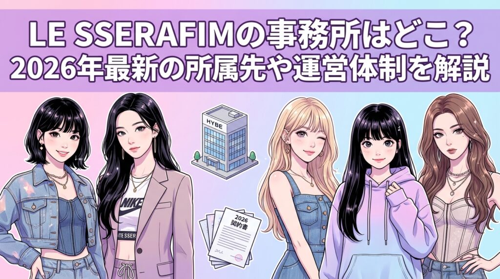 LE SSERAFIMの事務所はどこ？2026年最新の所属先や運営体制を解説