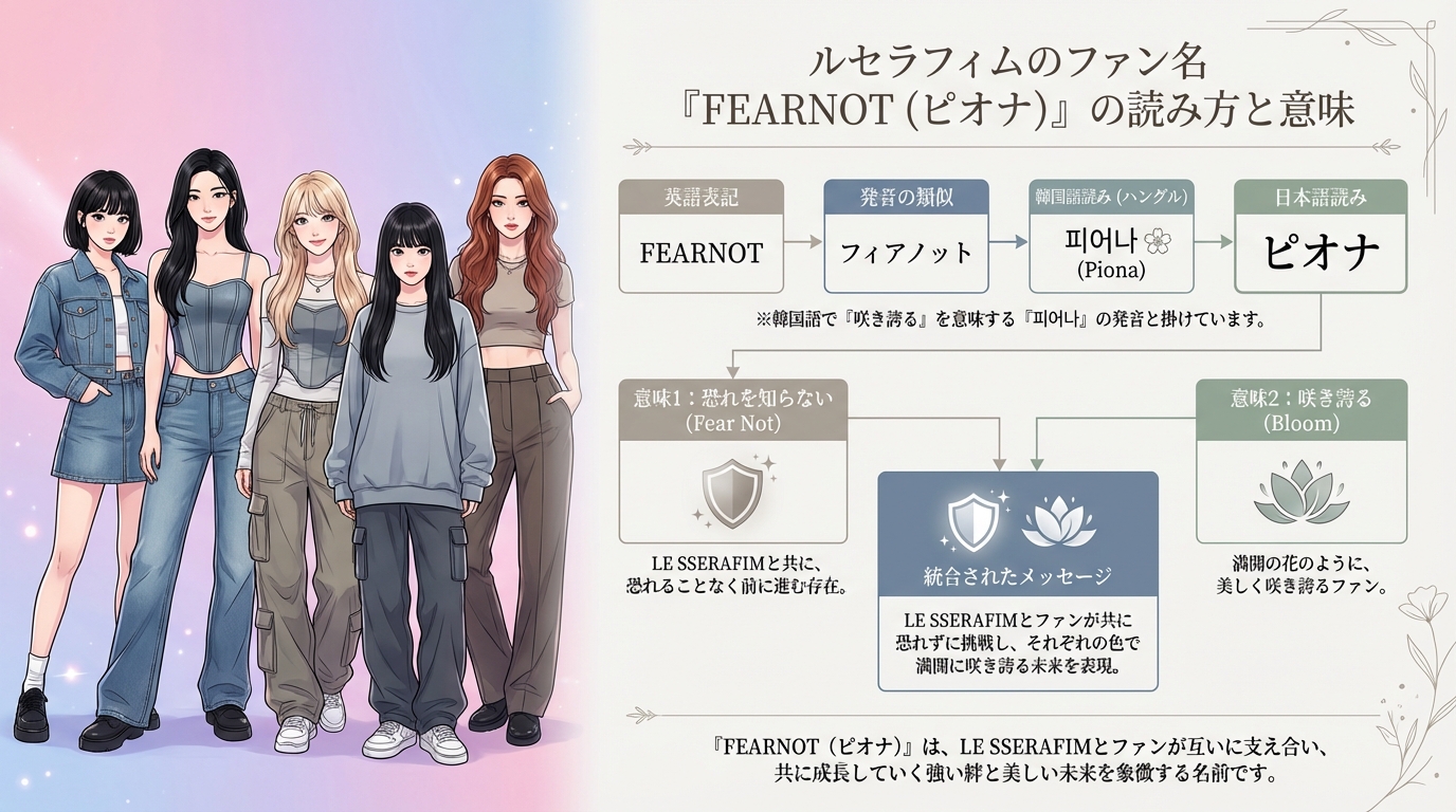 ルセラフィムのファン名「FEARNOT(ピオナ)」の読み方と意味