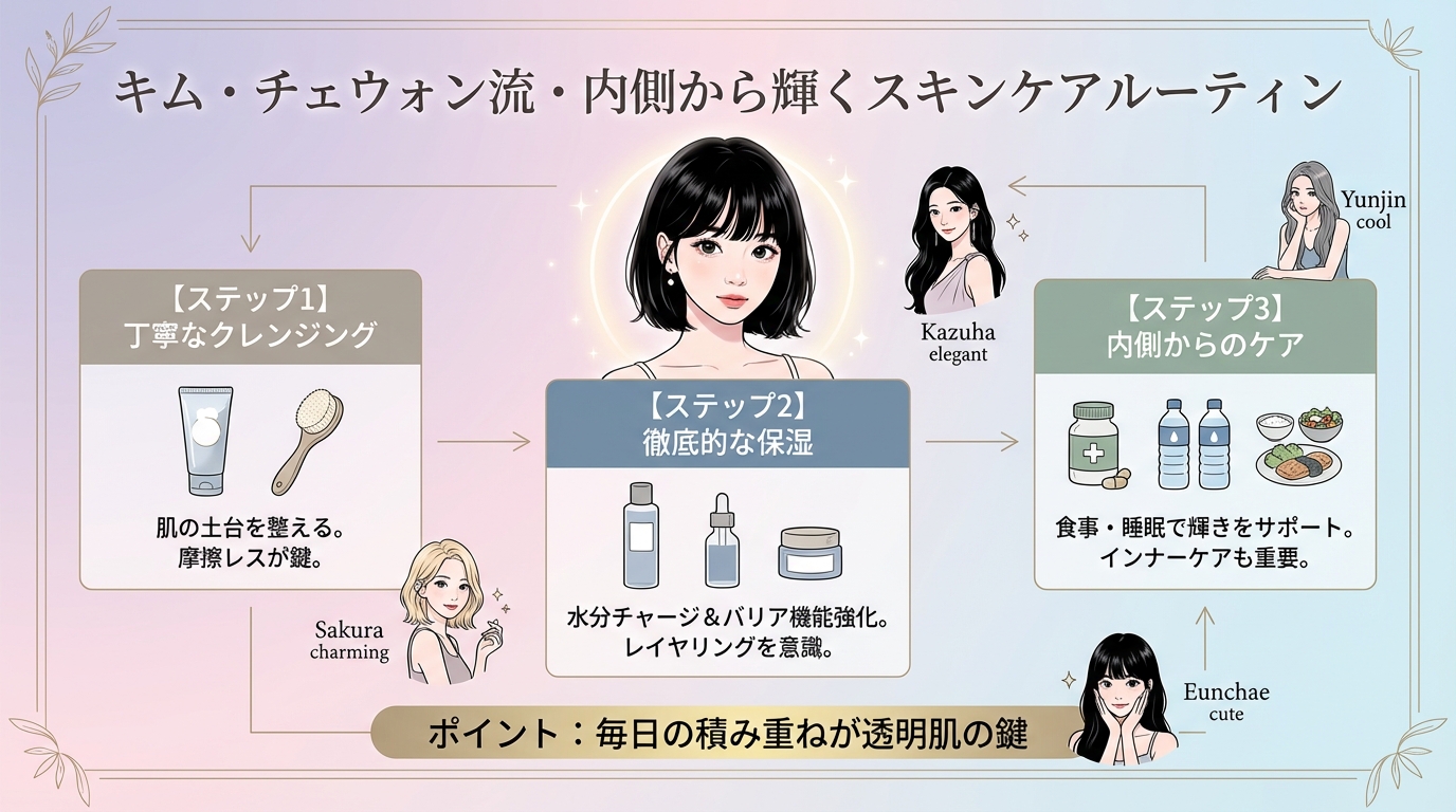 キム・チェウォン流・内側から輝くスキンケアルーティン