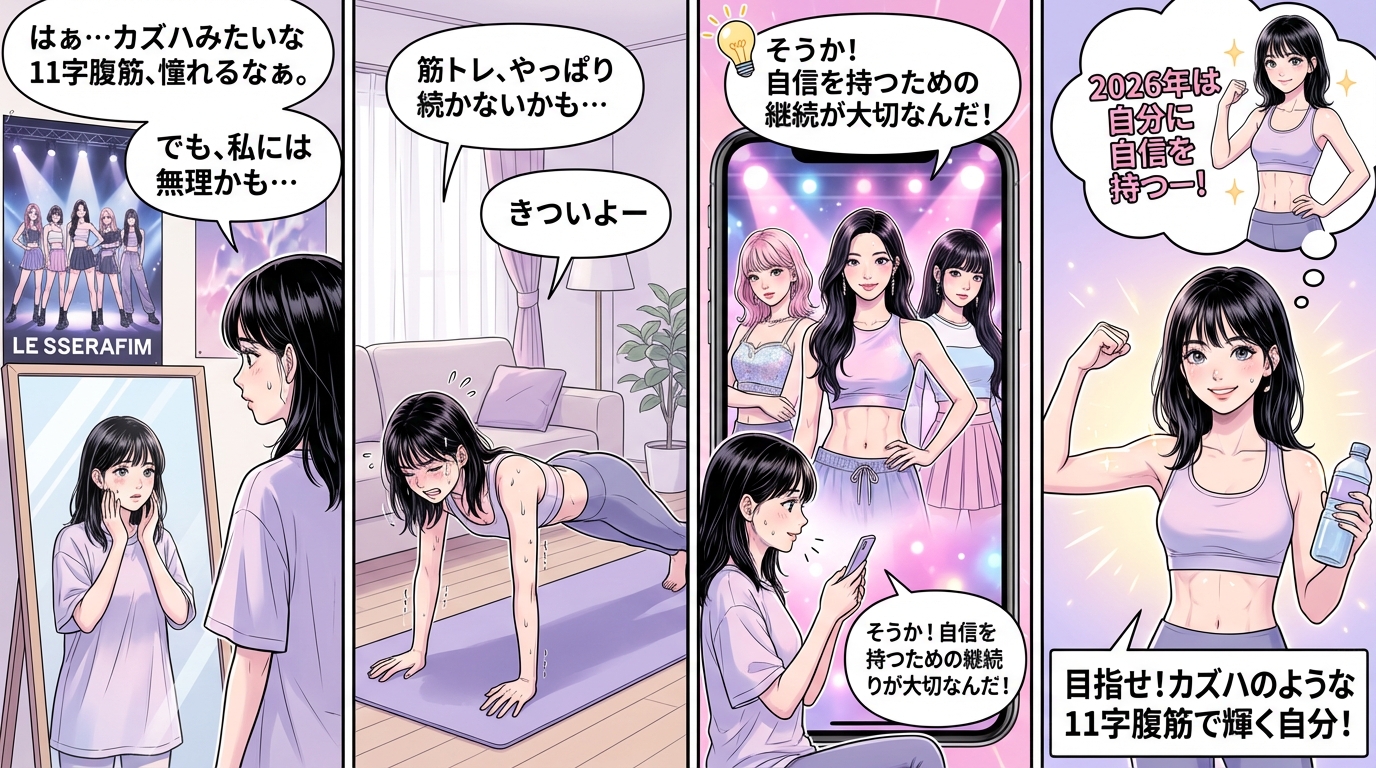 まとめ：2026年はカズハのような11字腹筋で自分に自信を持とう
