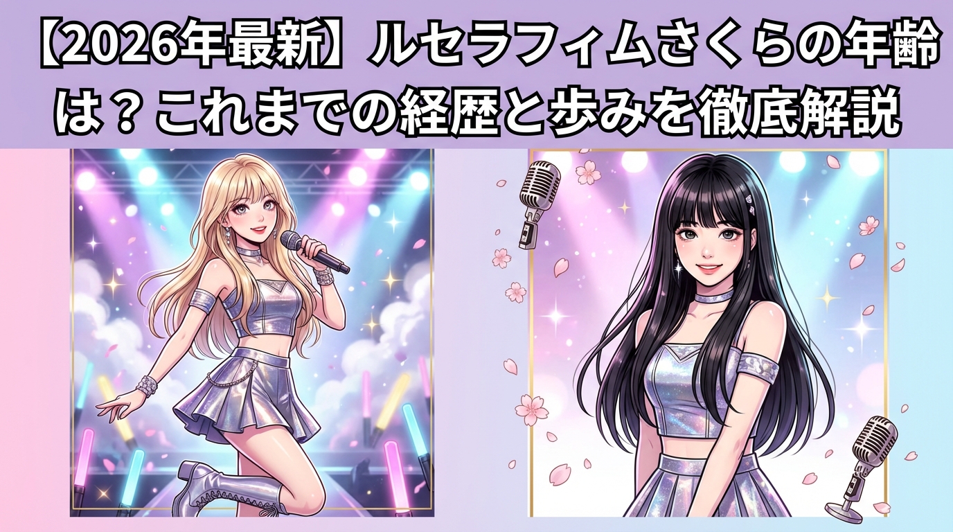【2026年最新】ルセラフィムさくらの年齢は？これまでの経歴と歩みを徹底解説