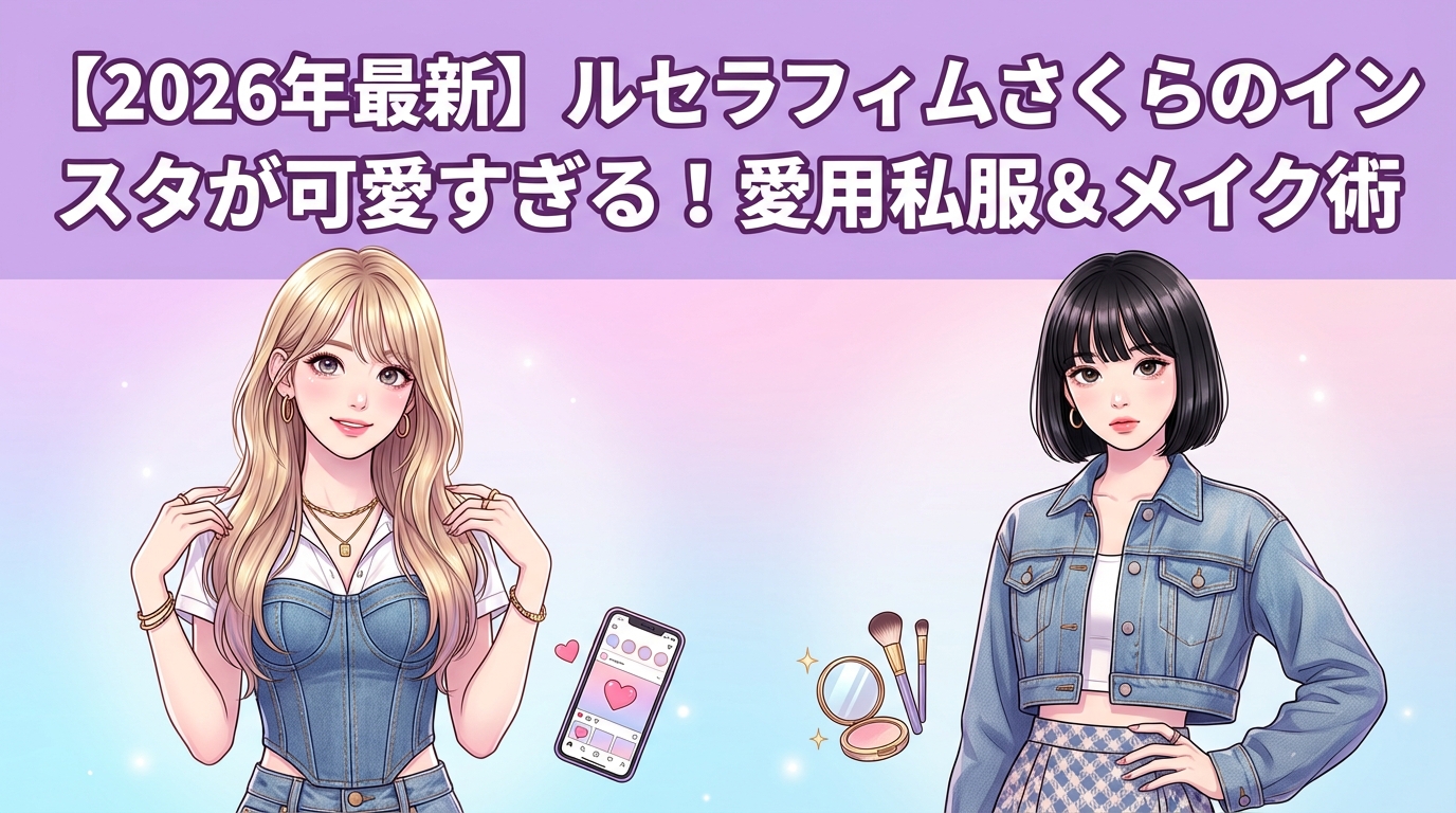 【2026年最新】ルセラフィムさくらのインスタが可愛すぎる！愛用私服＆メイク術