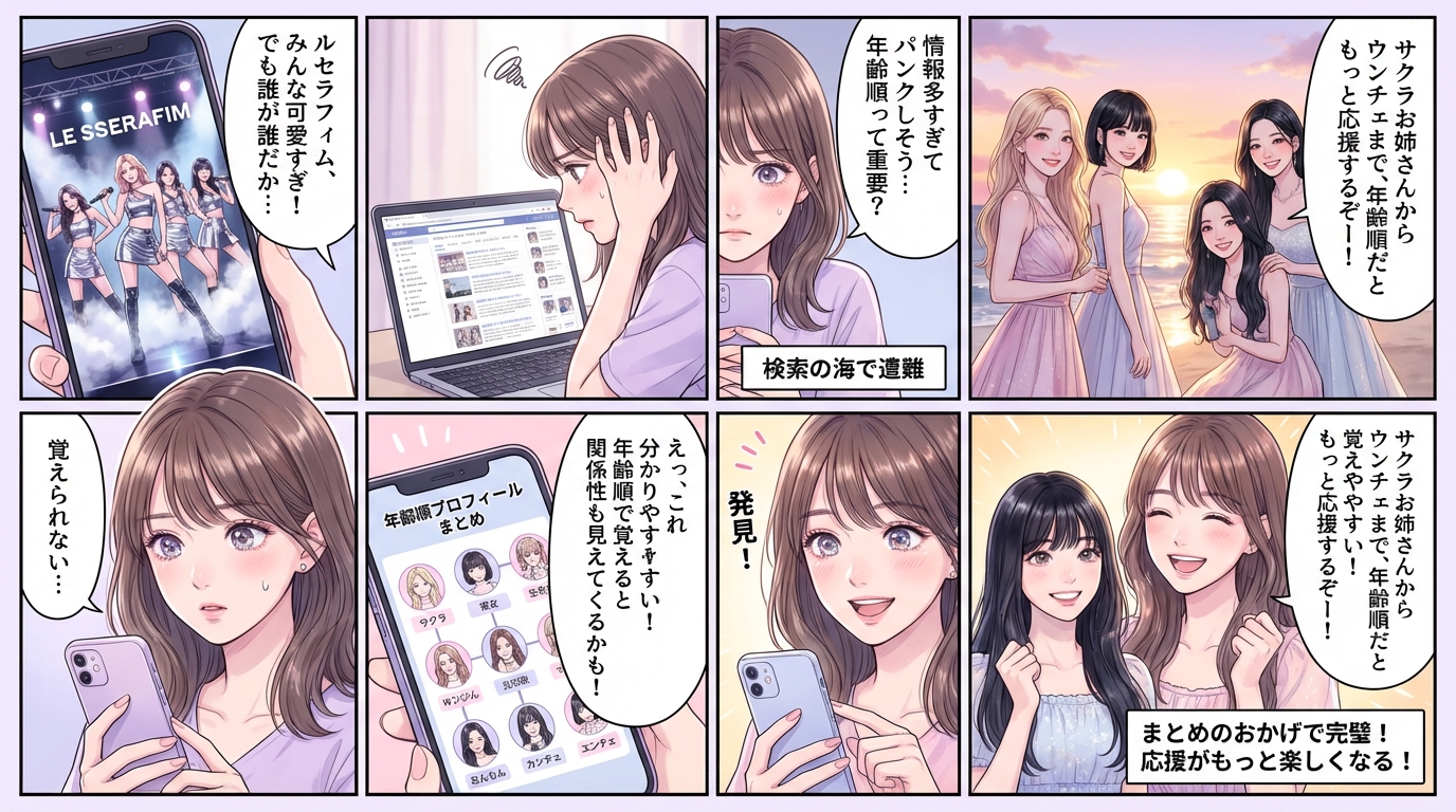 まとめ、年齢順プロフィールを知ってルセラフィムを応援しよう！