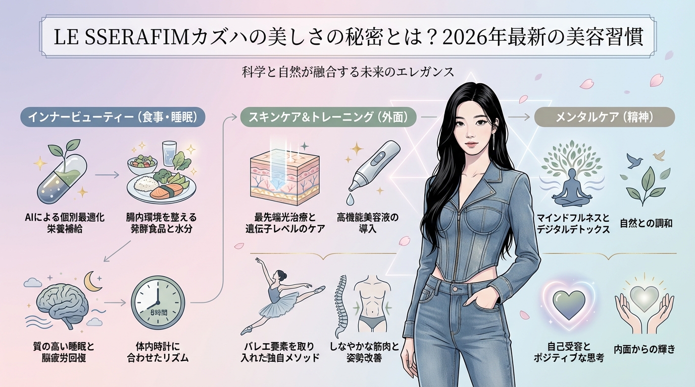 LE SSERAFIMカズハの美しさの秘密とは？2026年最新の美容習慣