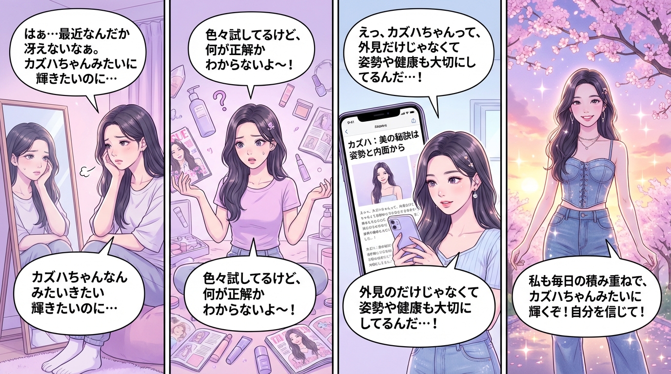 まとめ：カズハのような輝く美しさを手に入れよう