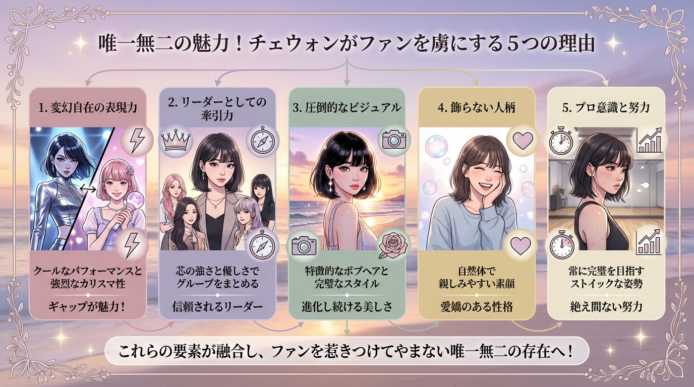 唯一無二の魅力!チェウォンがファンを虜にする5つの理由