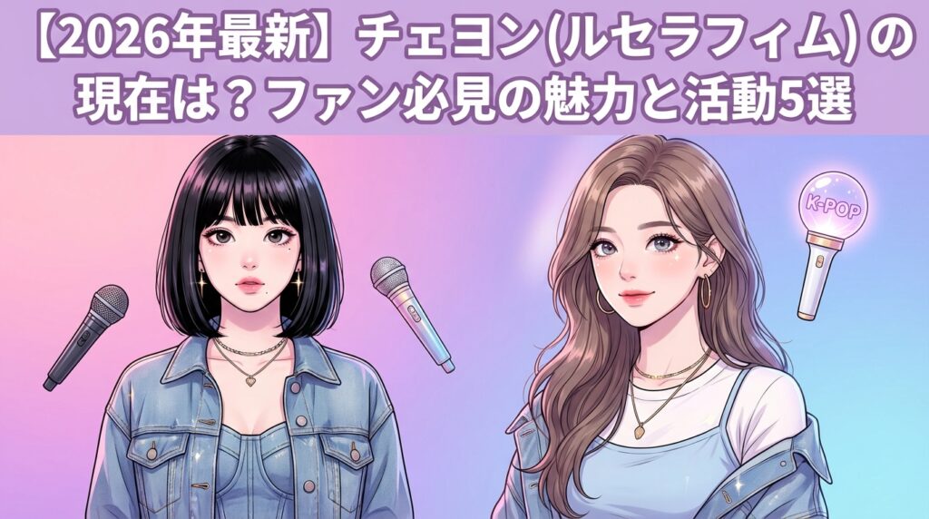 【2026年最新】チェヨン（ルセラフィム）の現在は？ファン必見の魅力と活動5選