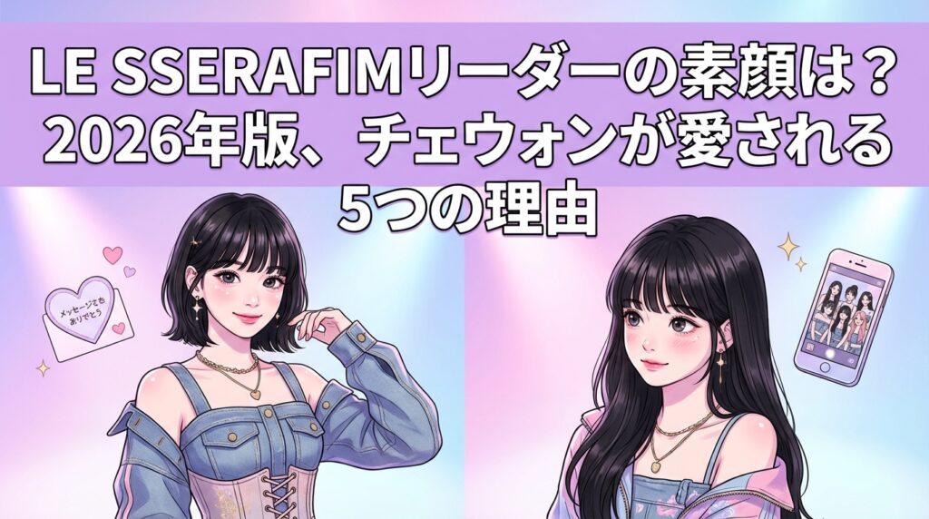LE SSERAFIMリーダーの素顔は？2026年版、チェウォンが愛される5つの理由
