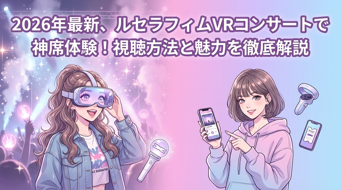 2026年最新、ルセラフィムVRコンサートで神席体験！視聴方法と魅力を徹底解説