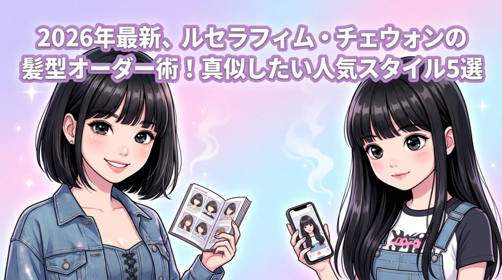 2026年最新、ルセラフィム・チェウォンの髪型オーダー術！真似したい人気スタイル5選