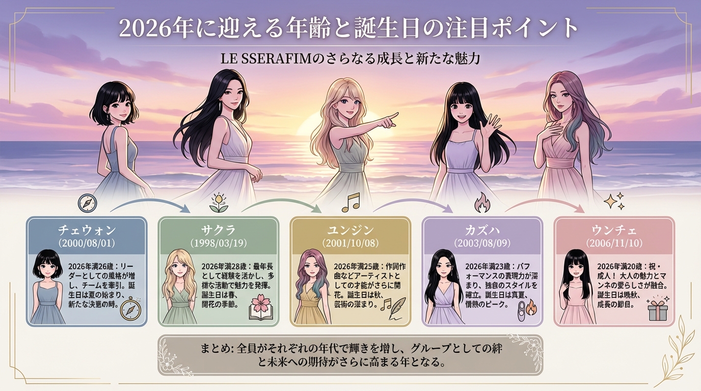 2026年に迎える年齢と誕生日の注目ポイント