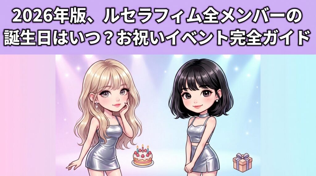 2026年版、ルセラフィム全メンバーの誕生日はいつ？お祝いイベント完全ガイド