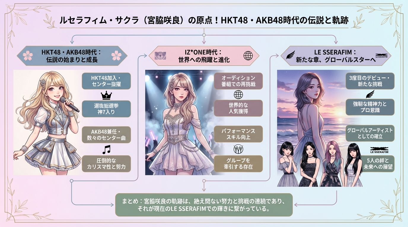 ルセラフィム・サクラ（宮脇咲良）の原点！HKT48・AKB48時代の伝説と軌跡