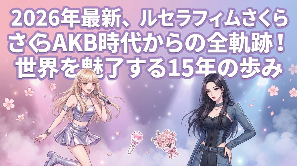2026年最新、ルセラフィムさくらAKB時代からの全軌跡！世界を魅了する15年の歩み