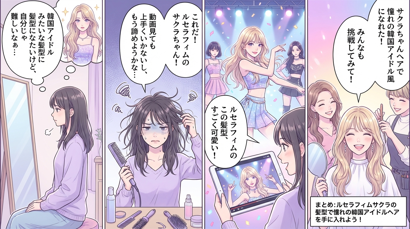 まとめ：ルセラフィムサクラの髪型で憧れの韓国アイドルヘアを手に入れよう