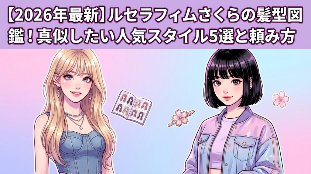 【2026年最新】ルセラフィムさくらの髪型図鑑！真似したい人気スタイル5選と頼み方