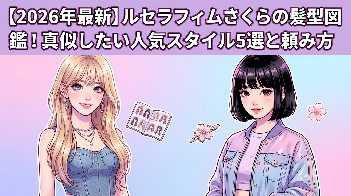 【2026年最新】ルセラフィムさくらの髪型図鑑！真似したい人気スタイル5選と頼み方