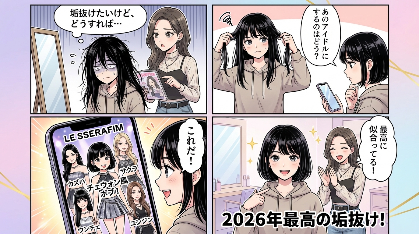 まとめ：ルセラフィム・チェウォン風ボブで2026年最高の垢抜けを！