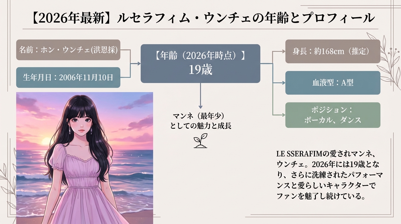 【2026年最新】ルセラフィム・ウンチェの年齢とプロフィール