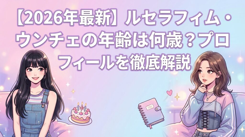 【2026年最新】ルセラフィム・ウンチェの年齢は何歳？プロフィールを徹底解説