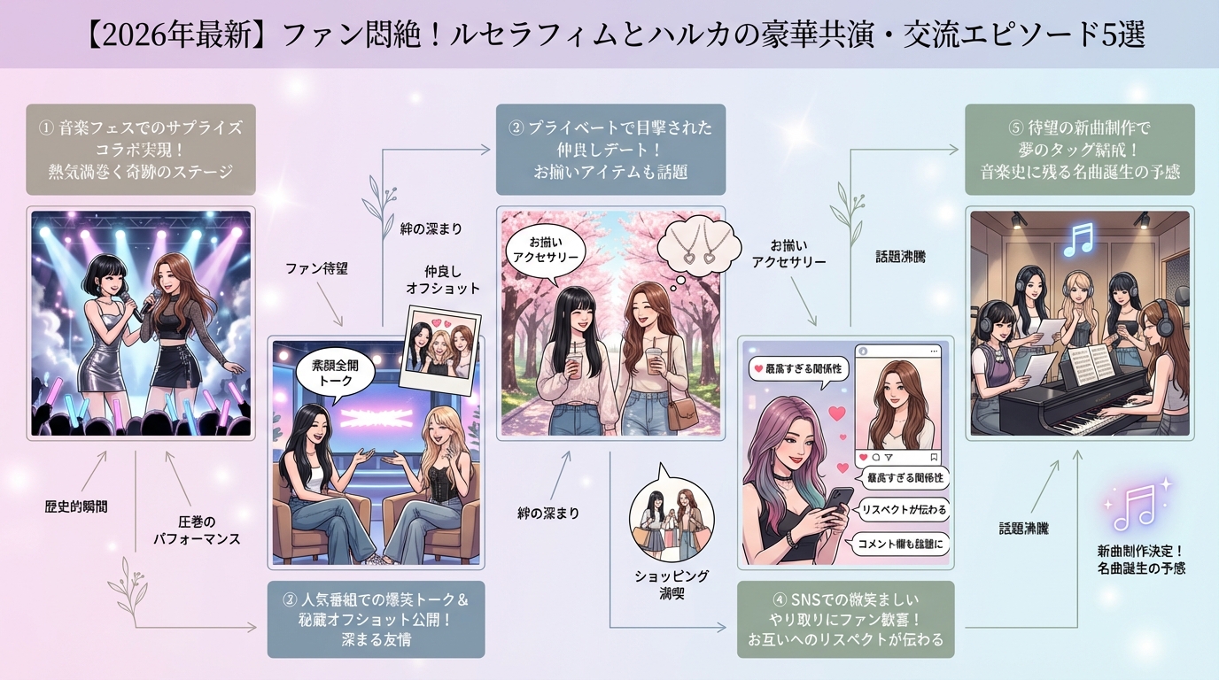 【2026年最新】ファン悶絶!ルセラフィムとハルカの豪華共演・交流エピソード5選