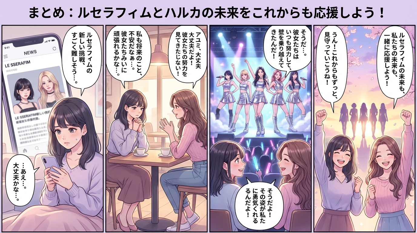 まとめ:ルセラフィムとハルカの未来をこれからも応援しよう!
