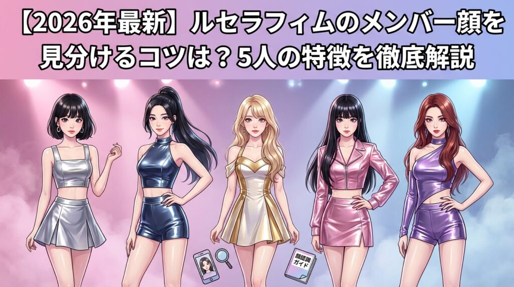 【2026年最新】ルセラフィムのメンバー顔を見分けるコツは？5人の特徴を徹底解説