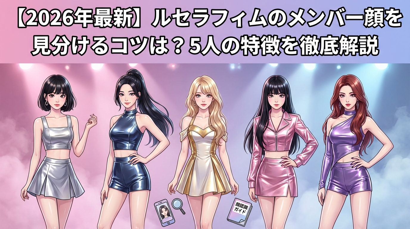 【2026年最新】ルセラフィムのメンバー顔を見分けるコツは？5人の特徴を徹底解説
