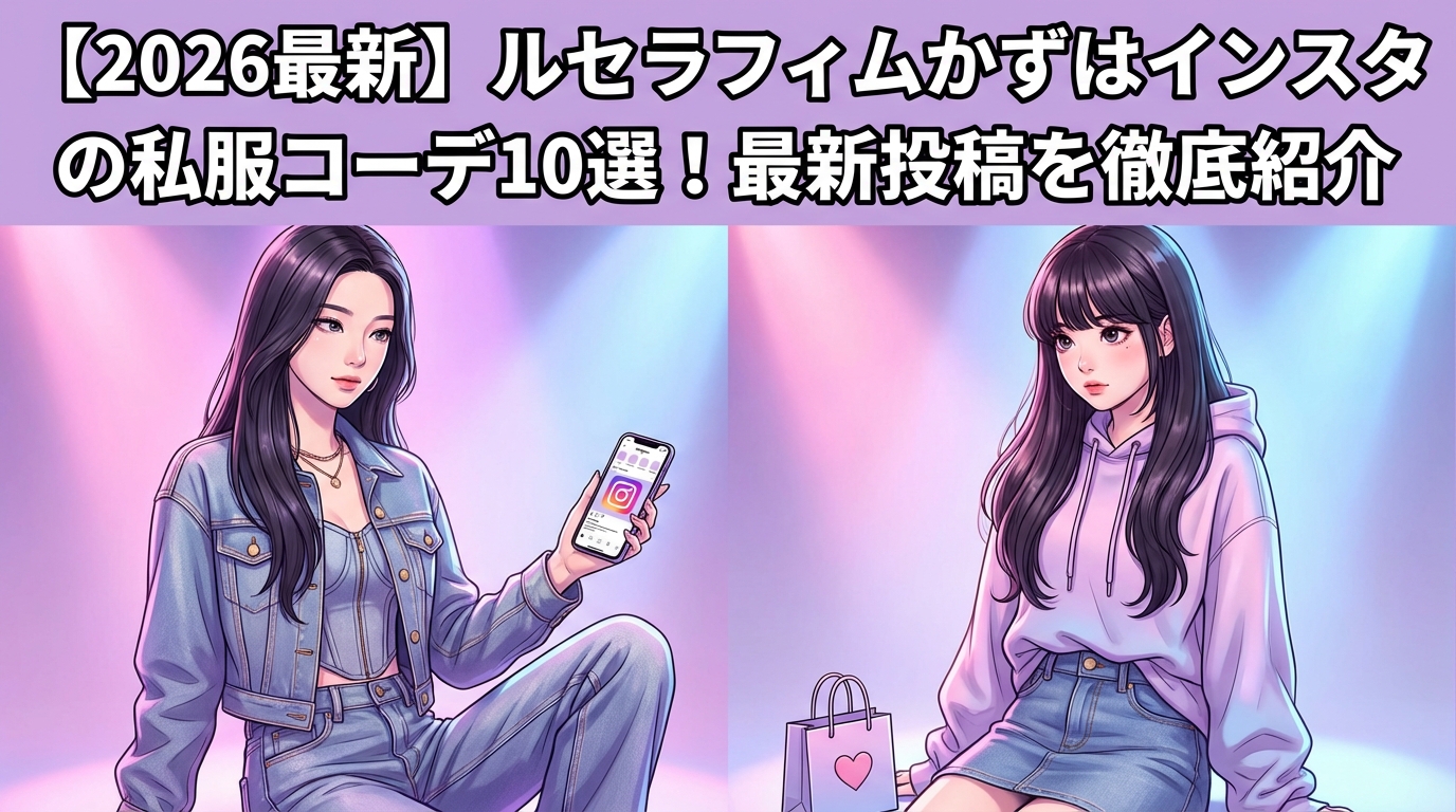 【2026最新】ルセラフィムかずはインスタの私服コーデ10選！最新投稿を徹底紹介