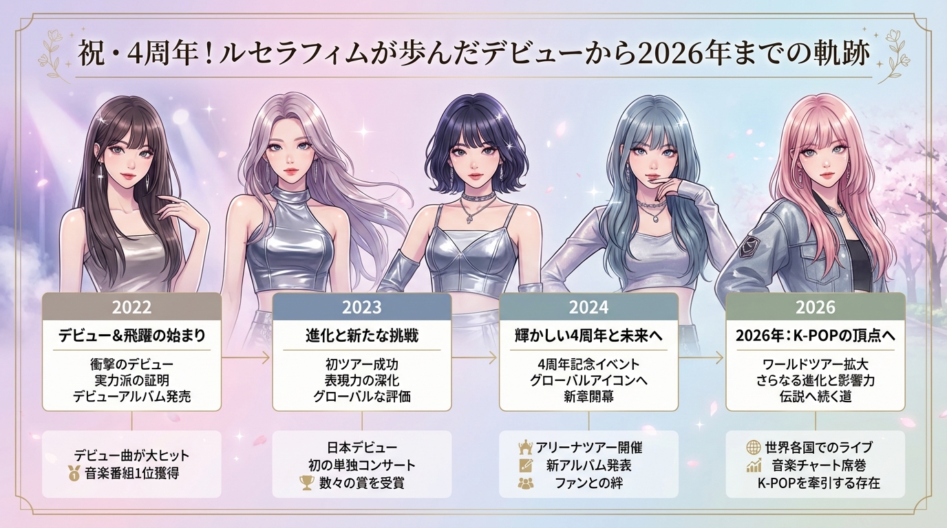 祝・4周年！ルセラフィムが歩んだデビューから2026年までの軌跡