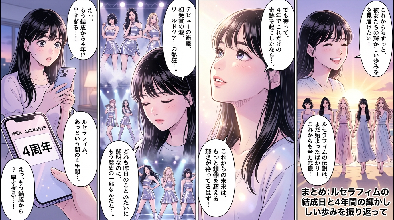 まとめ：ルセラフィムの結成日と4年間の輝かしい歩みを振り返って