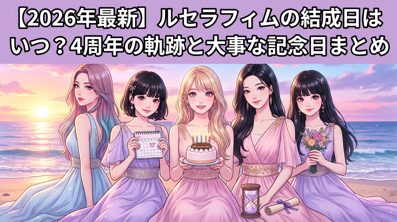 【2026年最新】ルセラフィムの結成日はいつ？4周年の軌跡と大事な記念日まとめ
