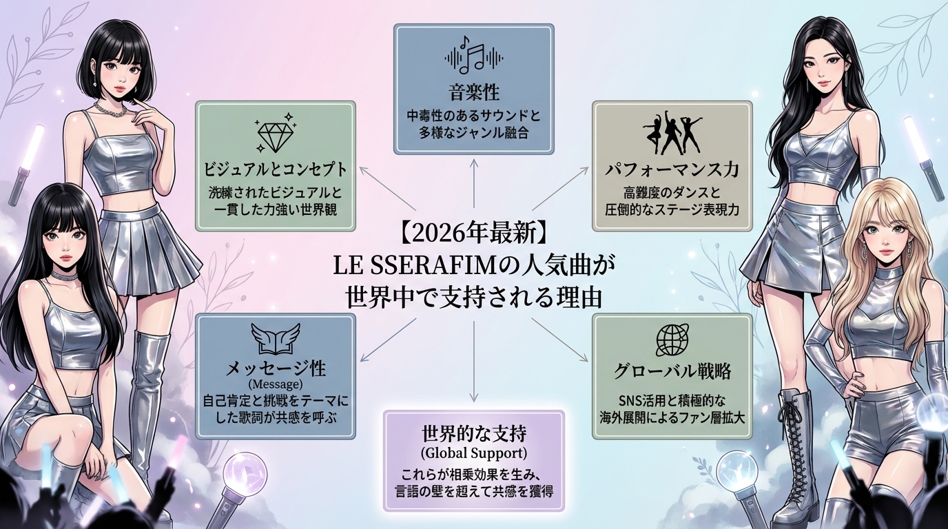 【2026年最新】LE SSERAFIMの人気曲が世界中で支持される理由