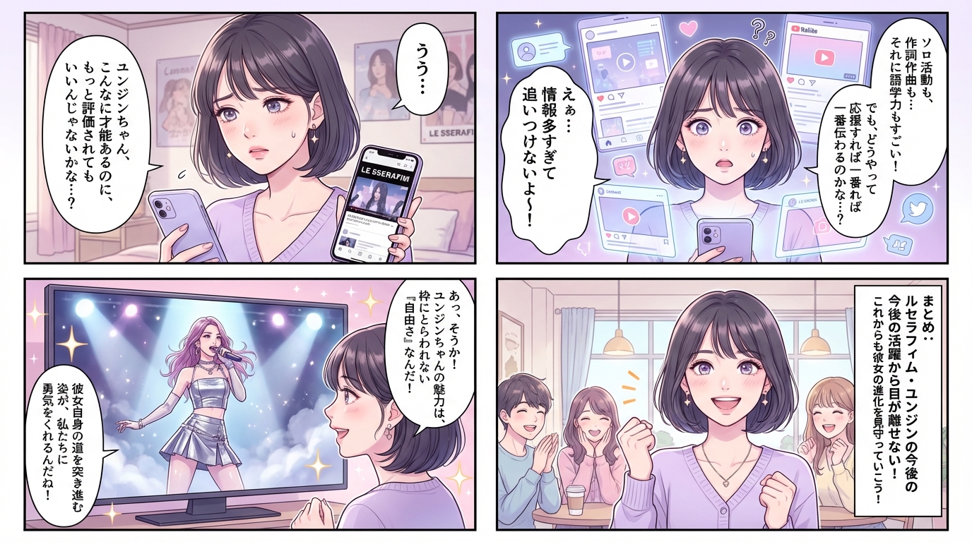 まとめ：ルセラフィム・ユンジンの今後の活躍から目が離せない！