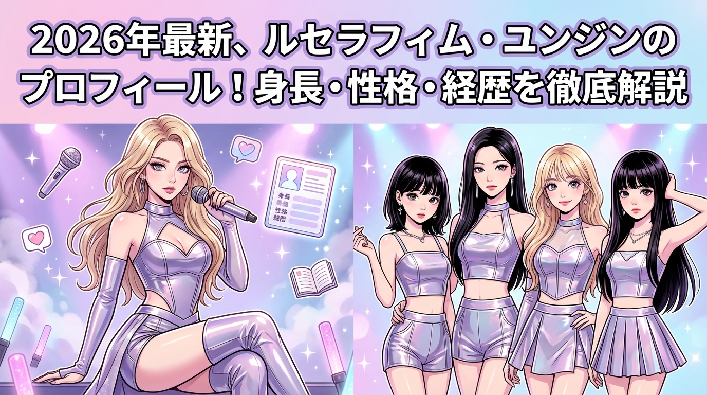 2026年最新、ルセラフィム・ユンジンのプロフィール！身長・性格・経歴を徹底解説