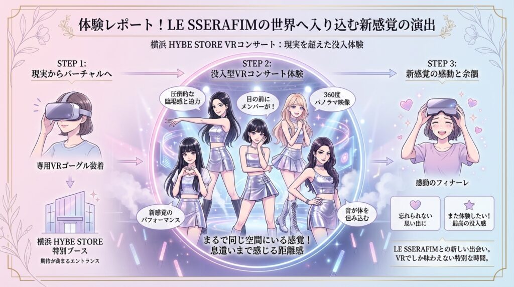 体験レポート！LE SSERAFIMの世界へ入り込む新感覚の演出