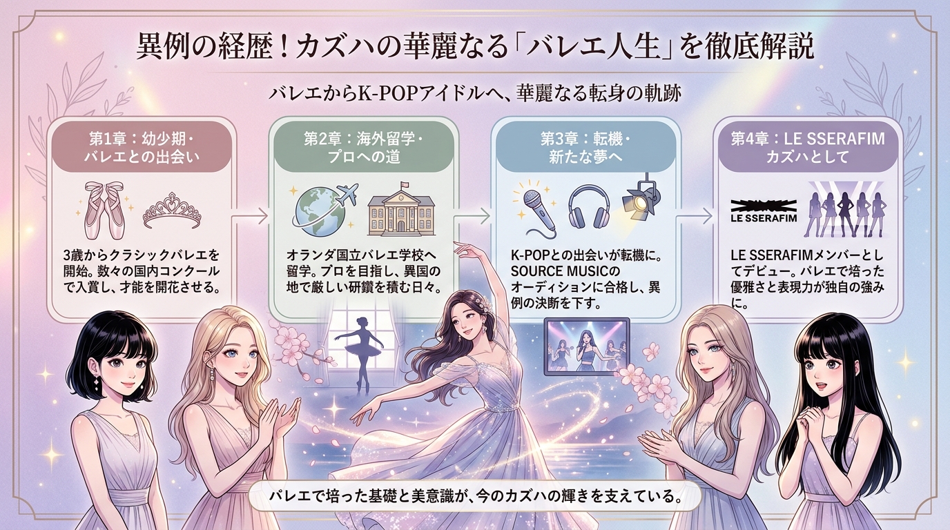 異例の経歴！カズハの華麗なる「バレエ人生」を徹底解説