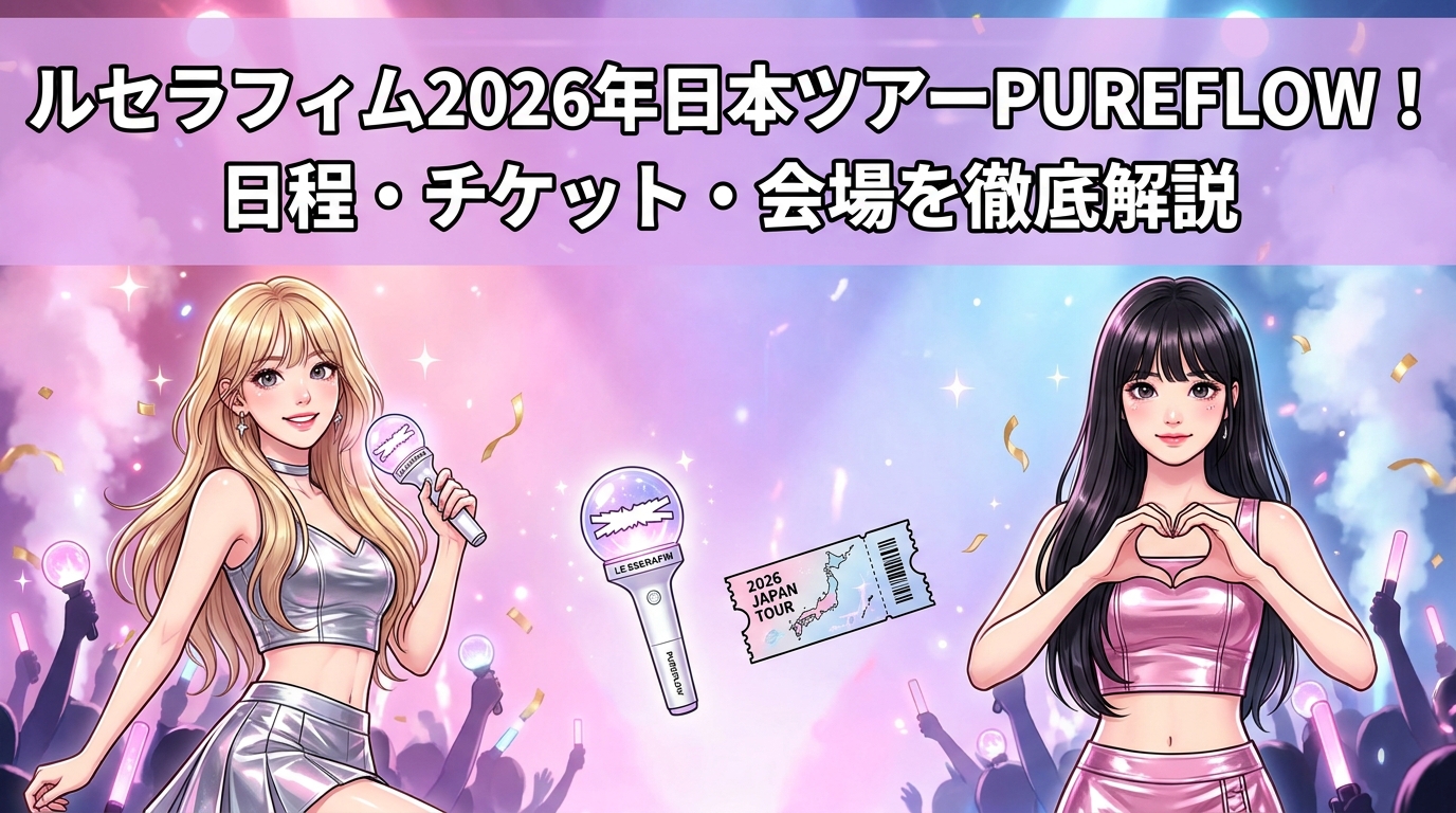 ルセラフィム2026年日本ツアーPUREFLOW！日程・チケット・会場を徹底解説