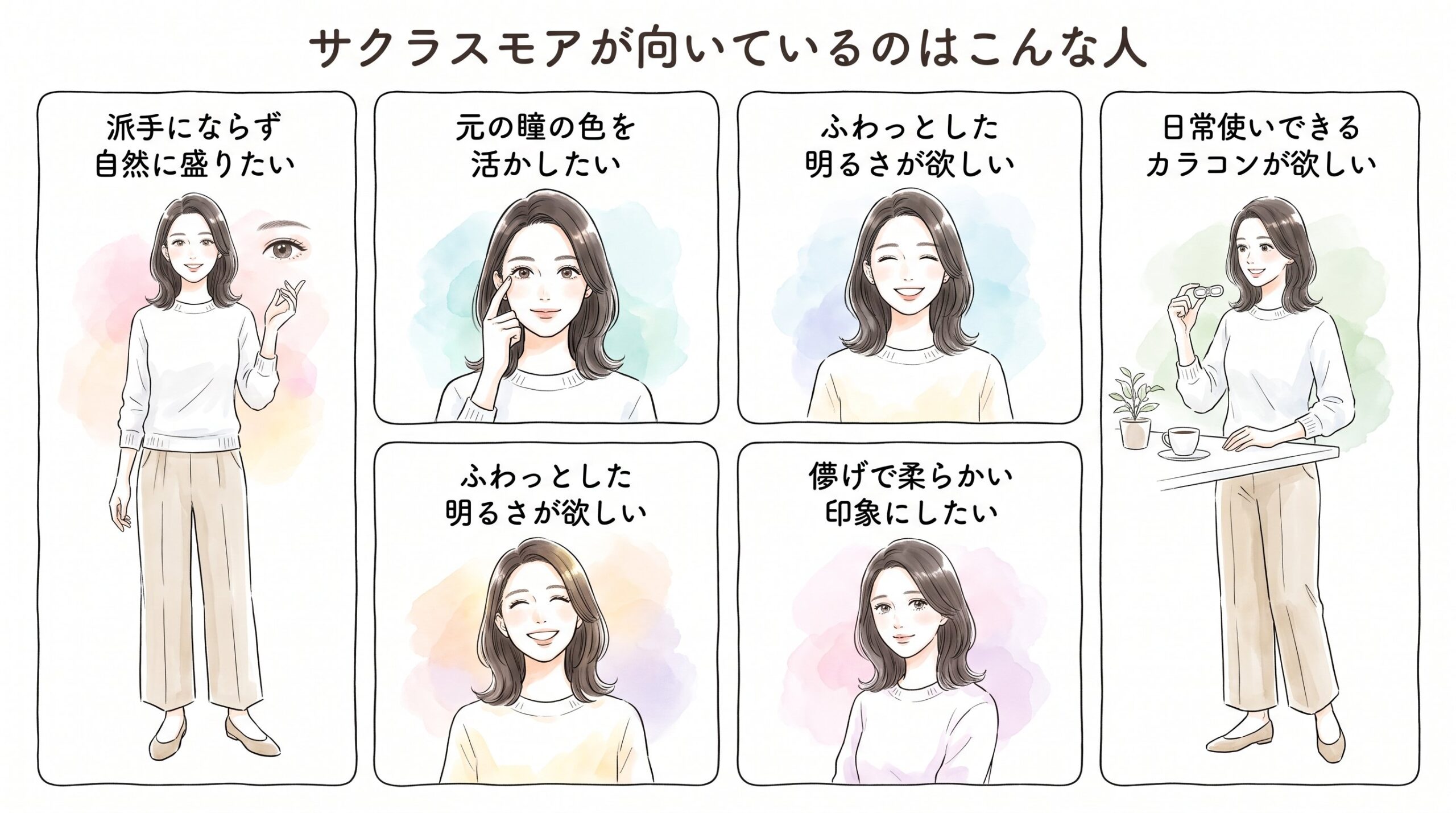 サクラスモアが向いているのはこんな人のイメージ画像